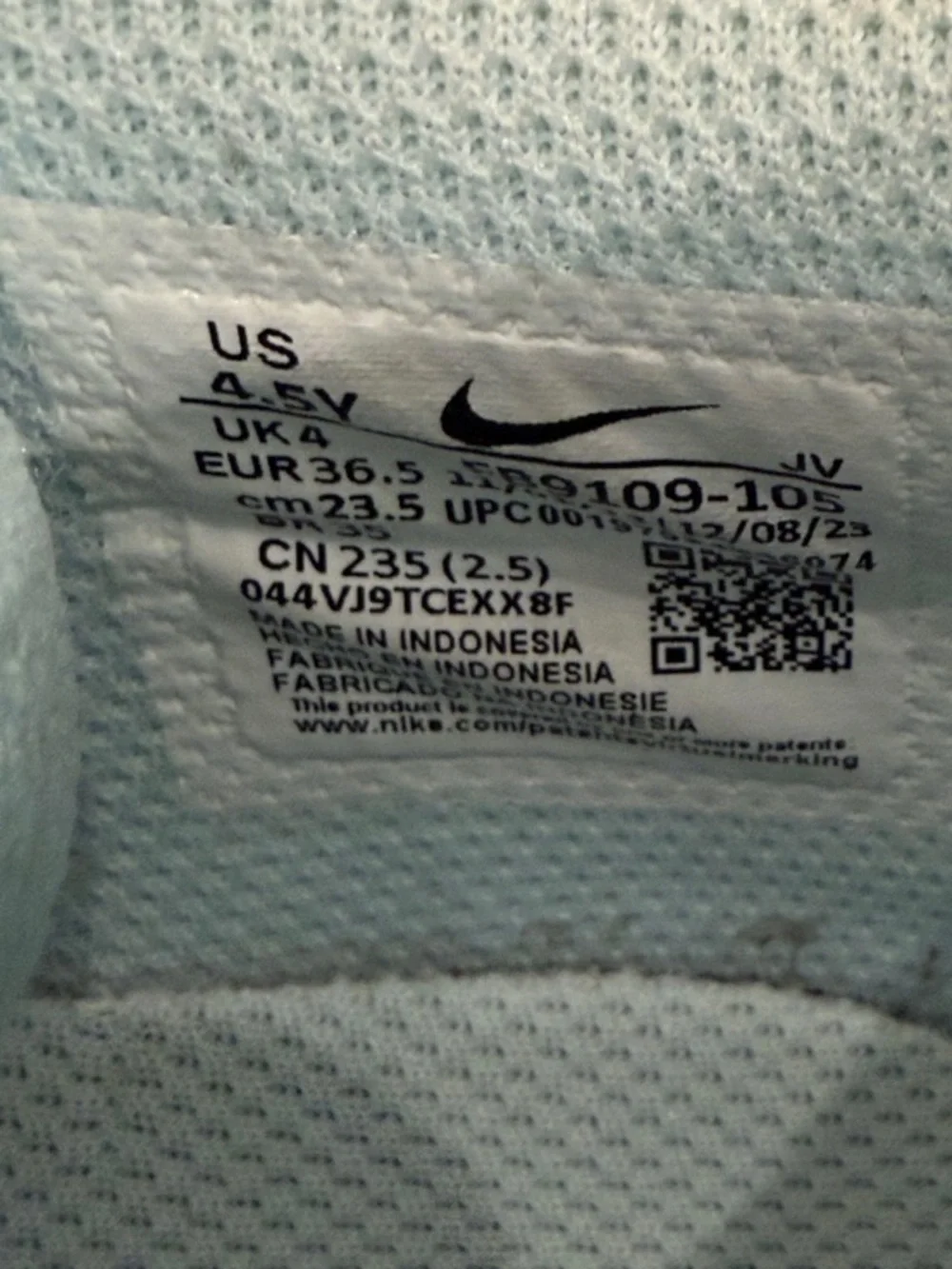 Nike Kids Low-Top Dunks Sneakers in Pale Blue and White